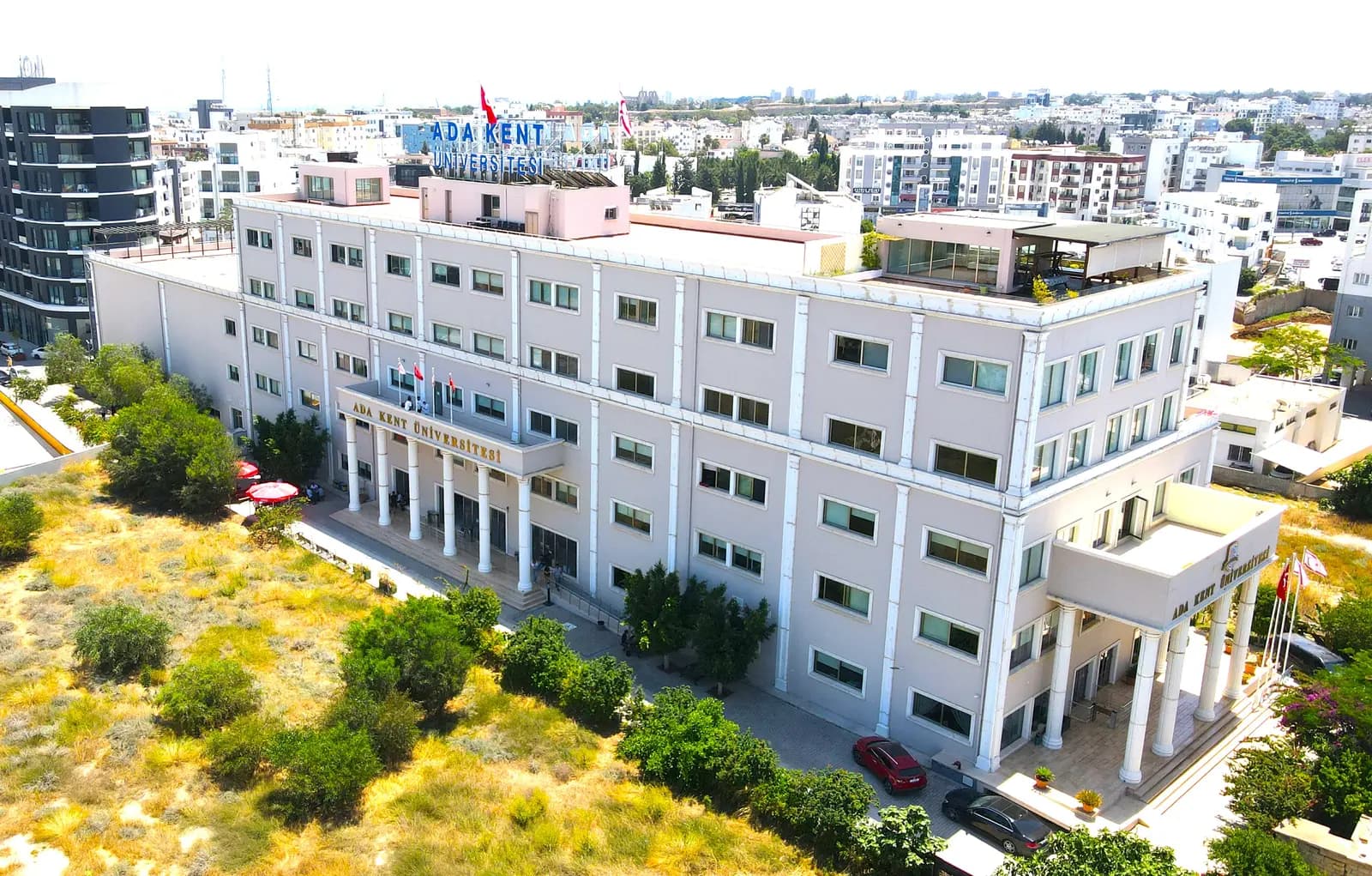 Main building from the air