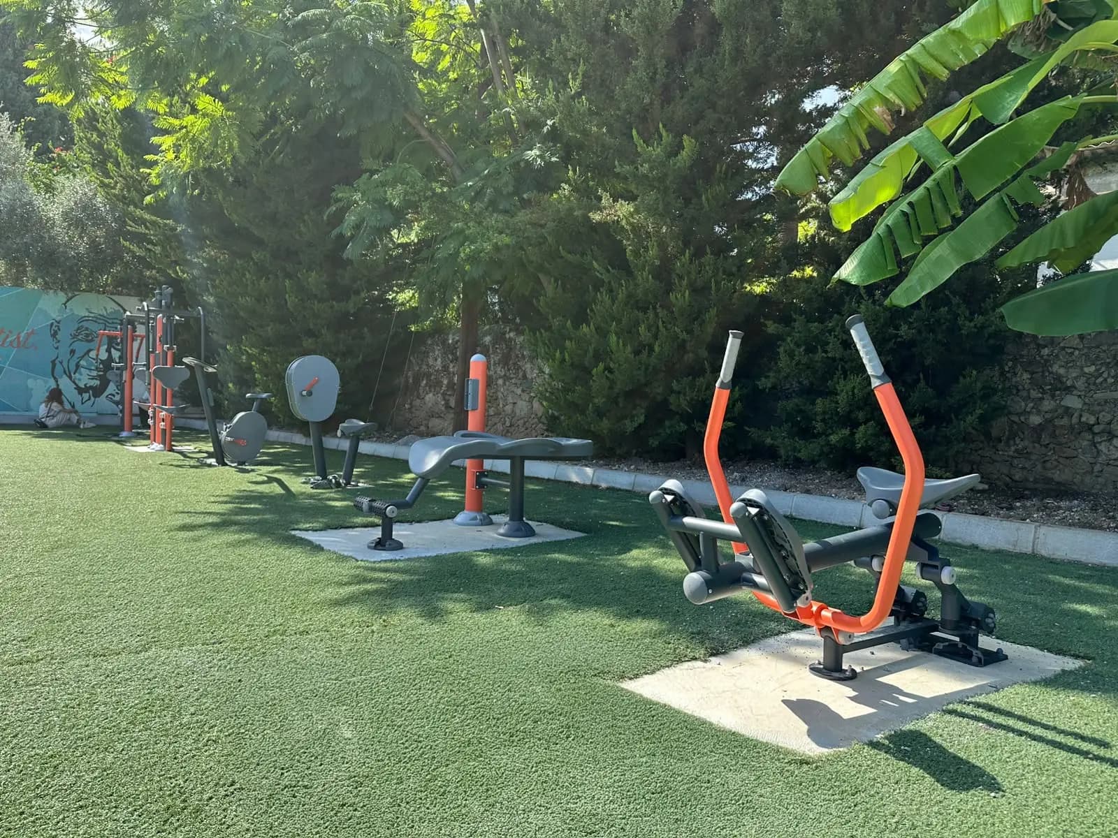 Outdoor fitness area