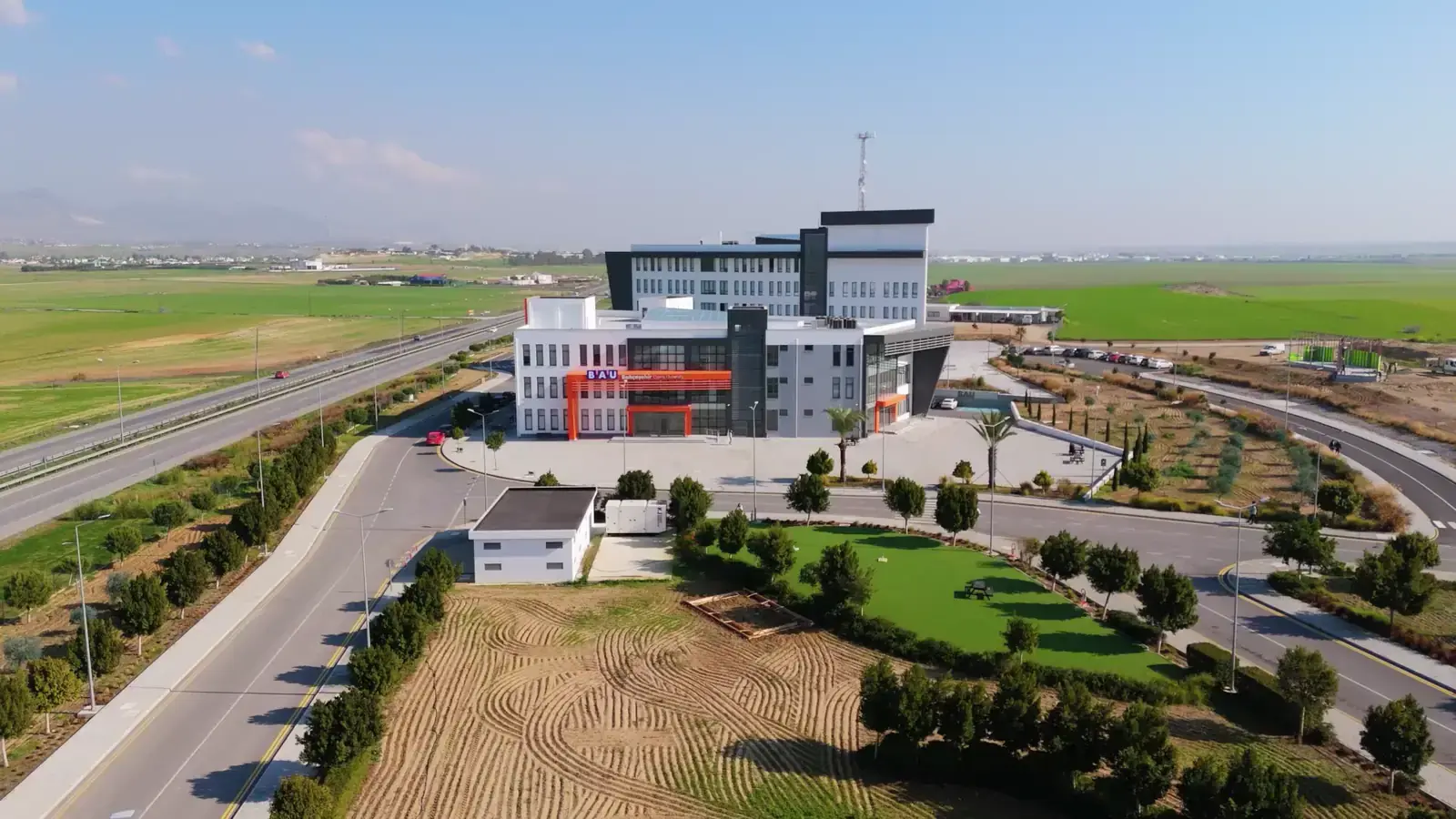 Main campus from the air