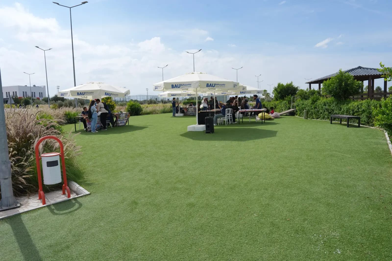Lawn and picnic area