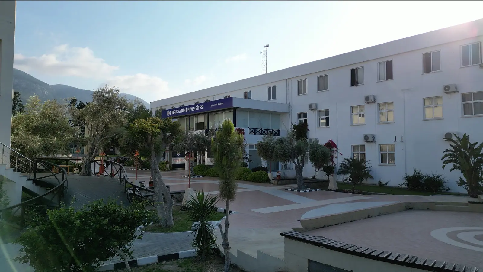 Faculty building and courtyard