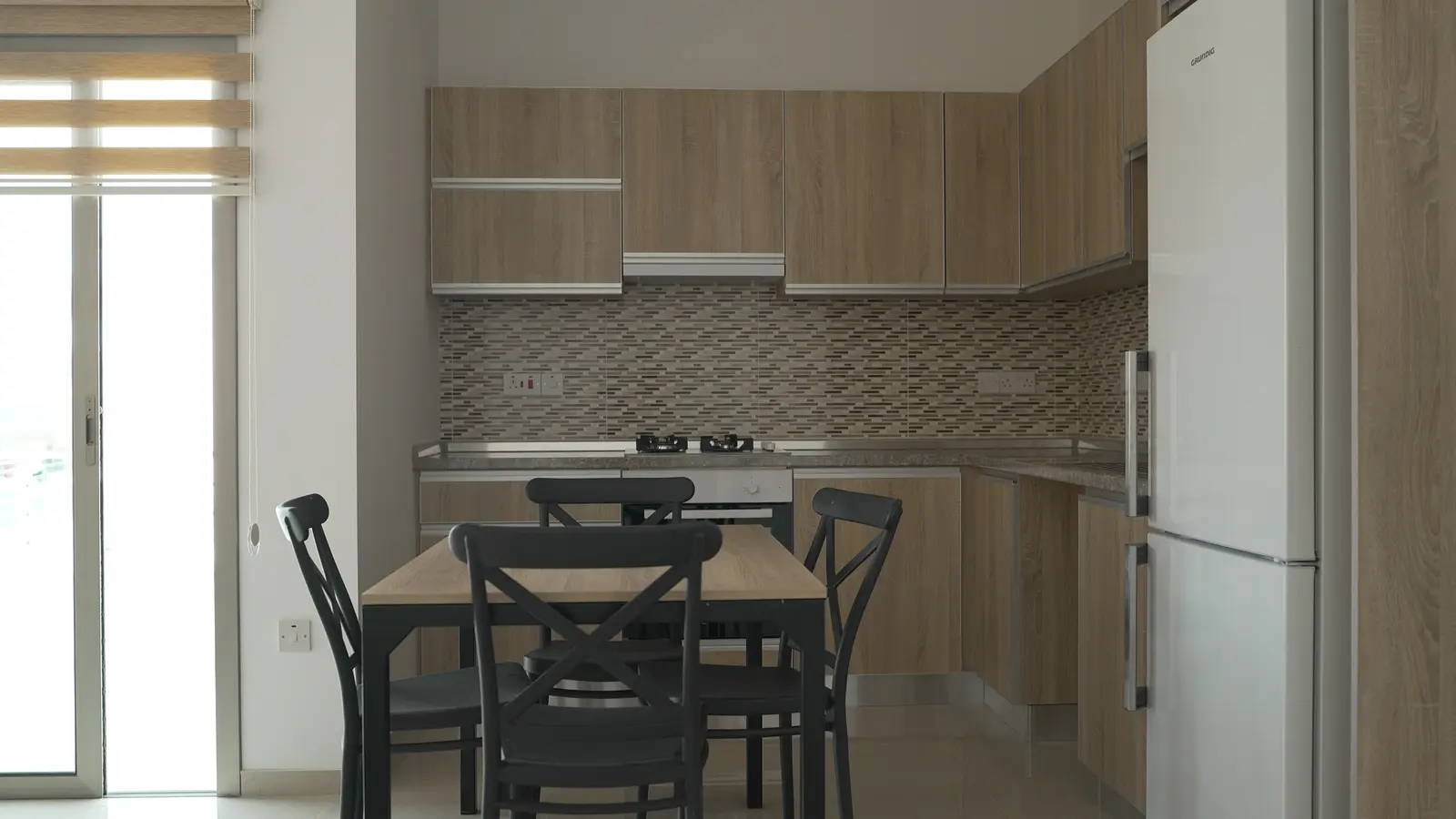 Dormitory apartment kitchen